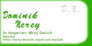 dominik nerey business card
