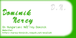 dominik nerey business card